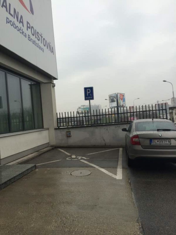 Vozičkárske parkovacie miesto
