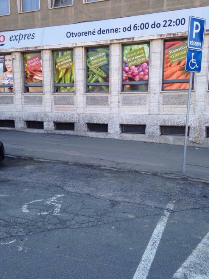 Vozičkárske parkovacie miesto