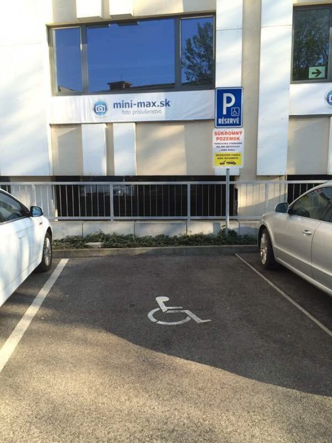 Vozičkárske parkovacie miesto