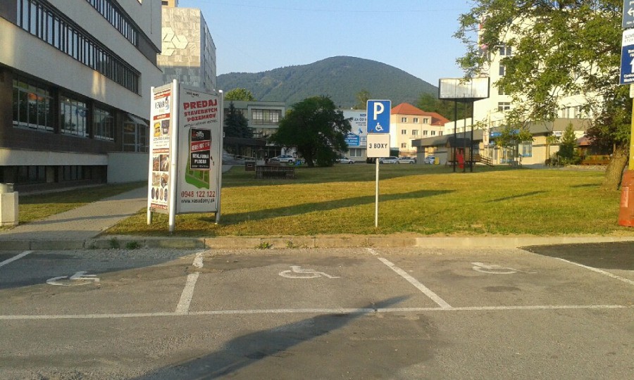Vozičkárske parkovacie miesto