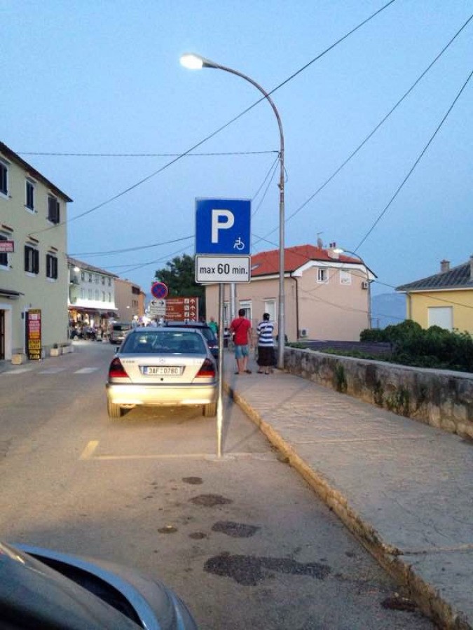 Vozičkárske parkovacie miesto