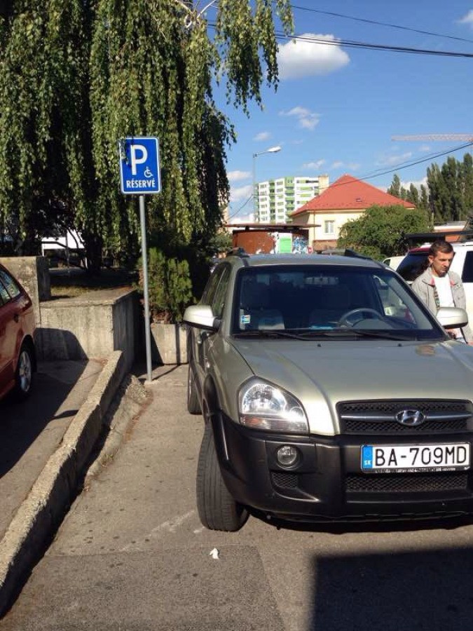 Vozičkárske parkovacie miesto
