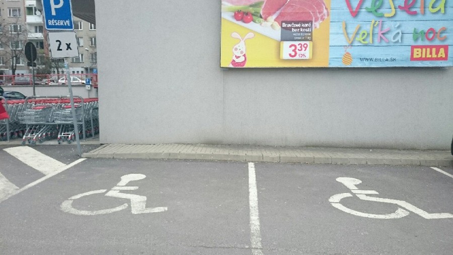 Vozičkárske parkovacie miesto