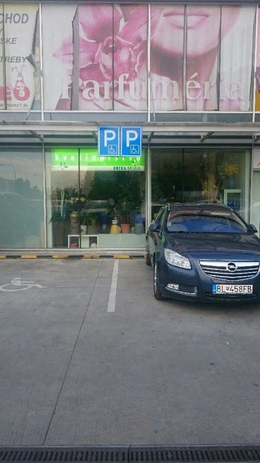Vozičkárske parkovacie miesto
