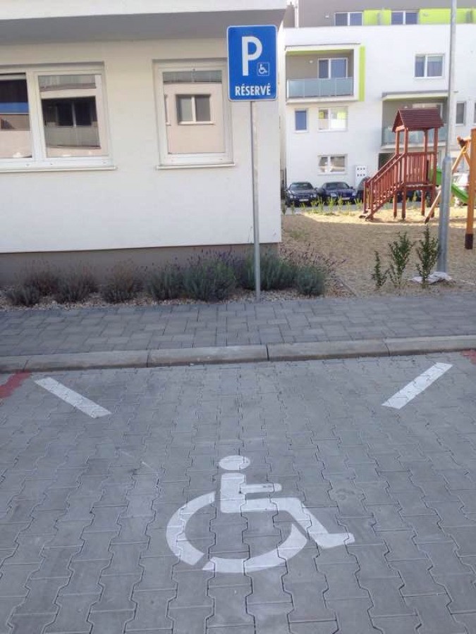 Vozičkárske parkovacie miesto