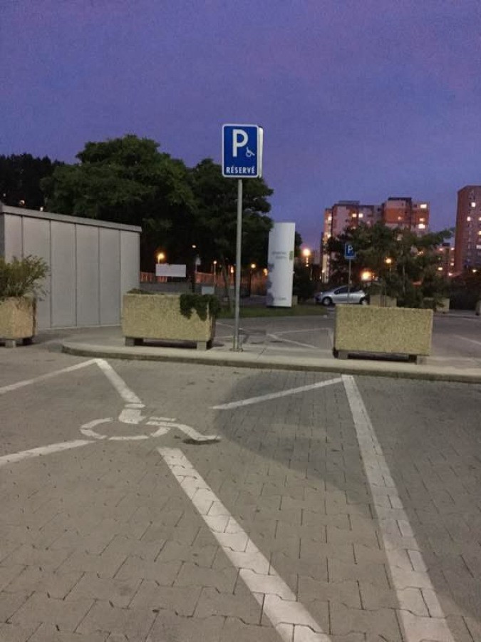 Vozičkárske parkovacie miesto