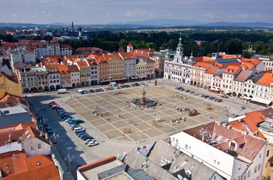 The Black Tower - the dominant feature of České Budějovice