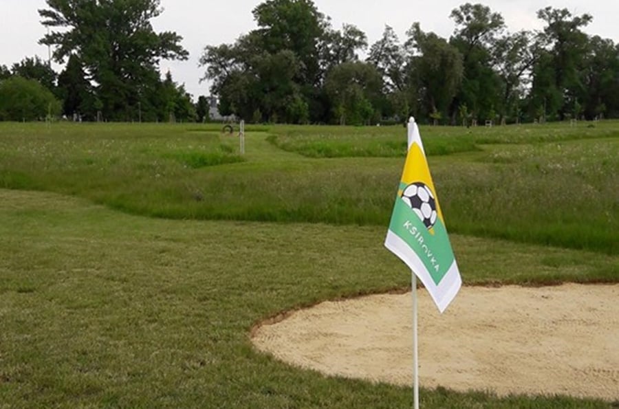 The first Folf - Football Golf course in Brno