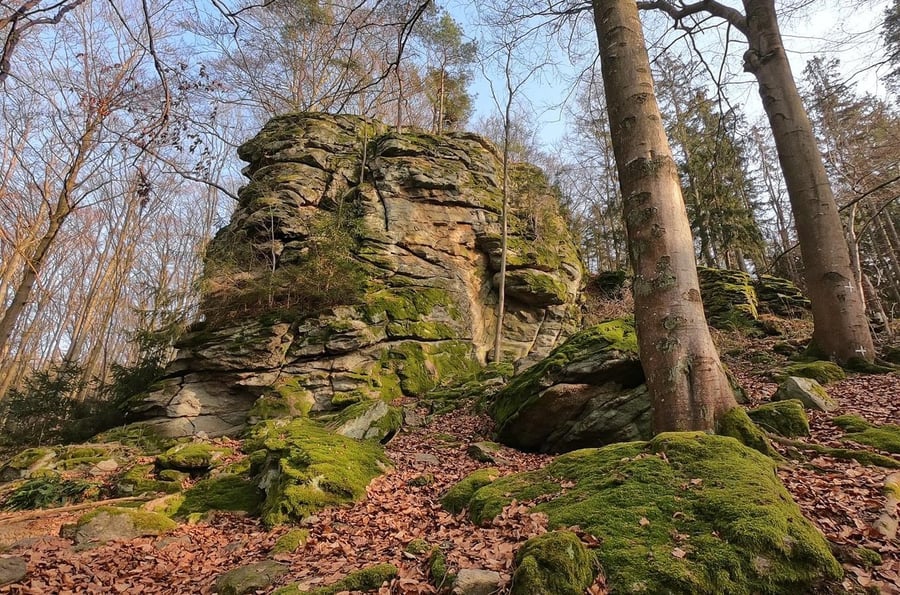 Veřejova skála - a magical entrance to the interior of the Blaník mountain