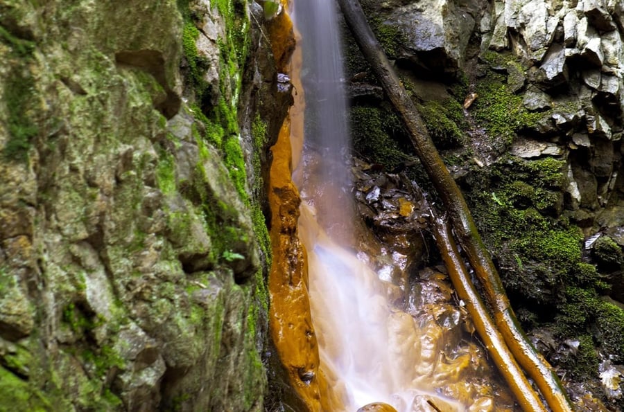 Stradonice waterfalls near Beroun