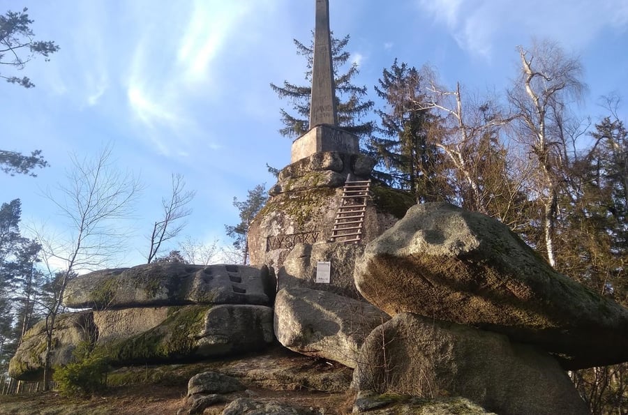 Vysoký kámen - the highest peak in Czech Canada