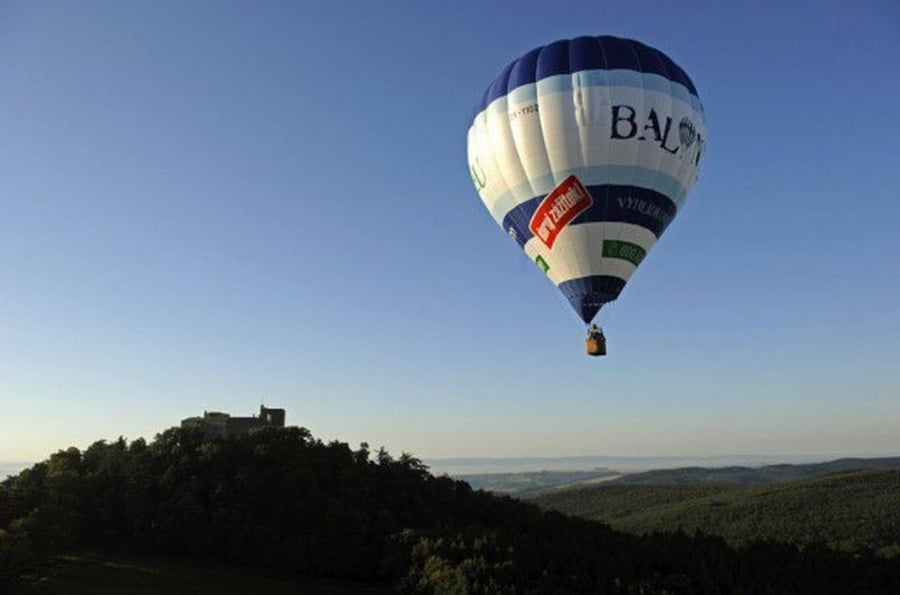 Balloon flying center in Břestek