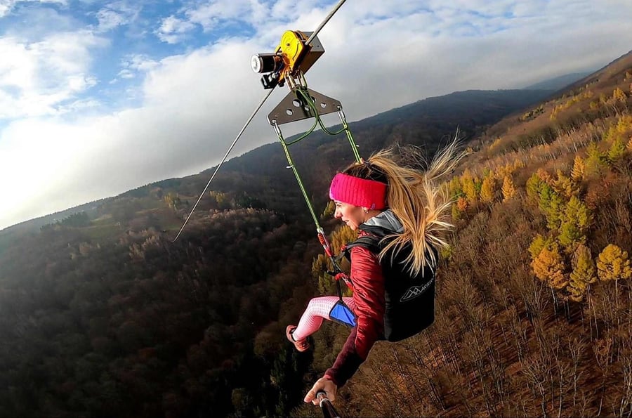 Zipline ve Sportovním areálu Klíny – pátá nejdelší v Evropě