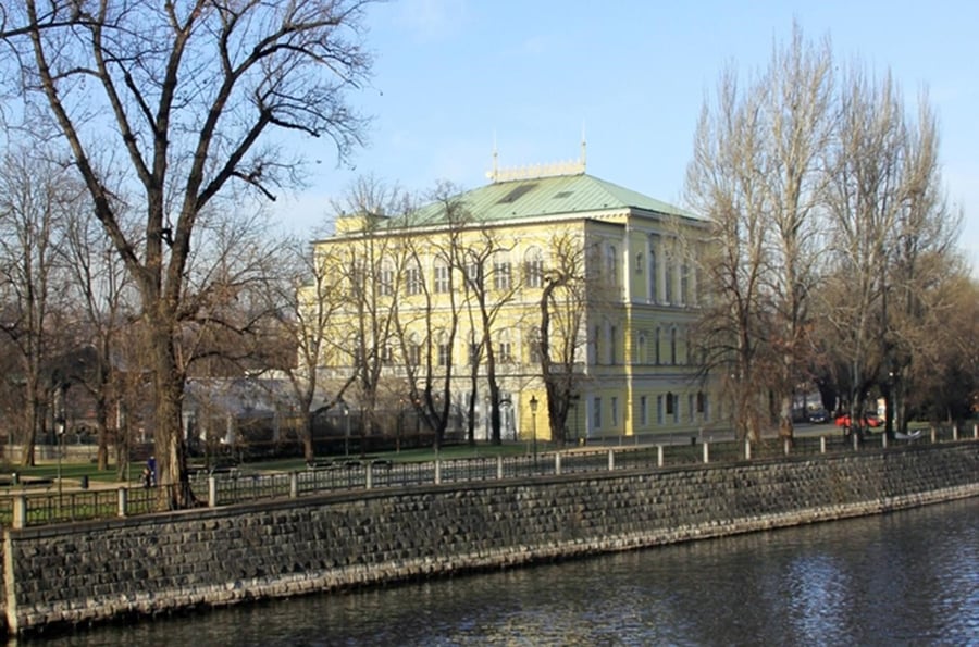 Žofín Palace on Slovanský ostrov in Prague