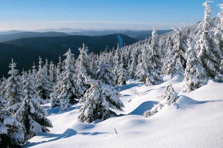 Giant Mountains on cross -country skis - from Harrachov to Čerťák and around Mumlava