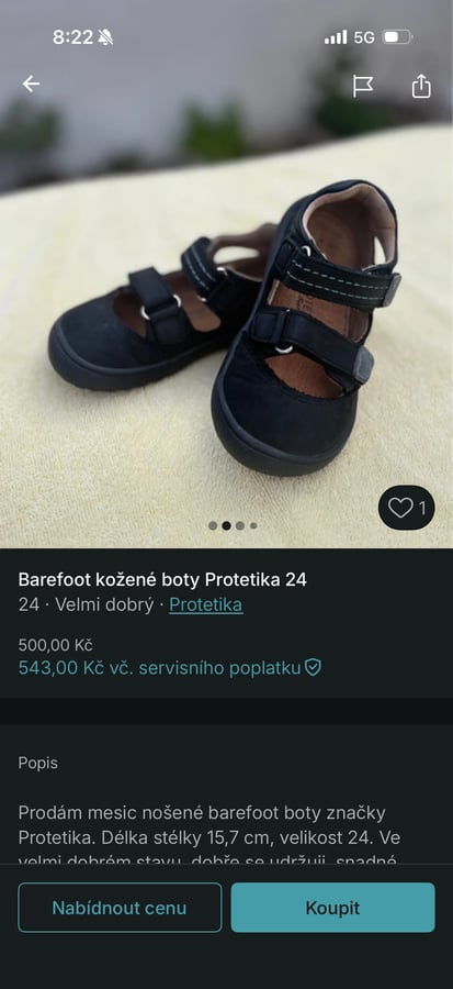 Nemohl by mi prosím někdo koupit tyto sandálky přes Vinted ?