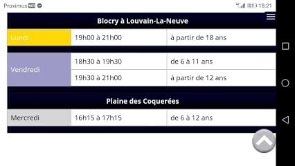 judo club Ottignies-Louvain-La-Neuve