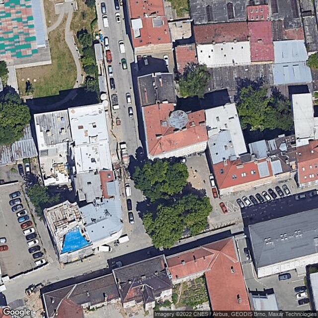 černobílá mapa na domě