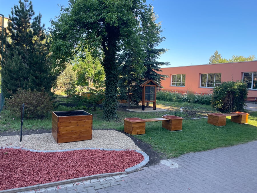 Komunitní zahrada u školy v Libochovicích
