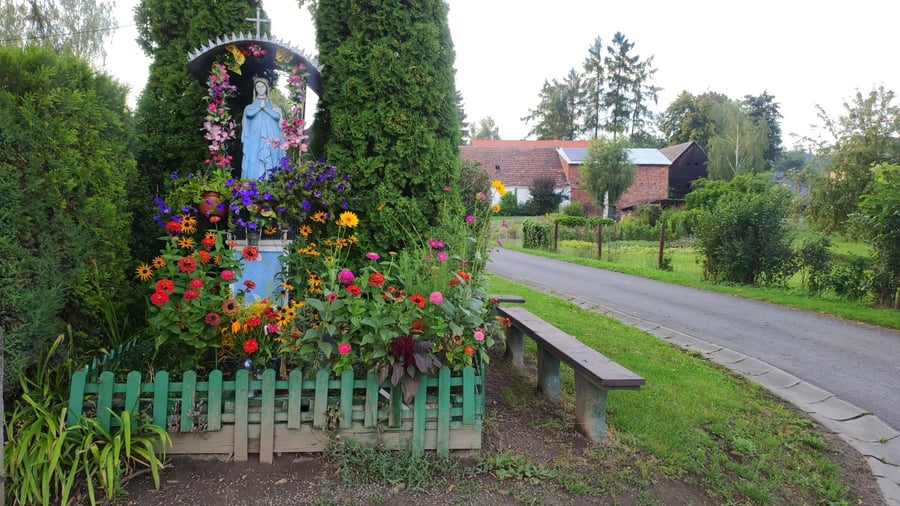 Ścinawica. Kapliczka Maryjna.