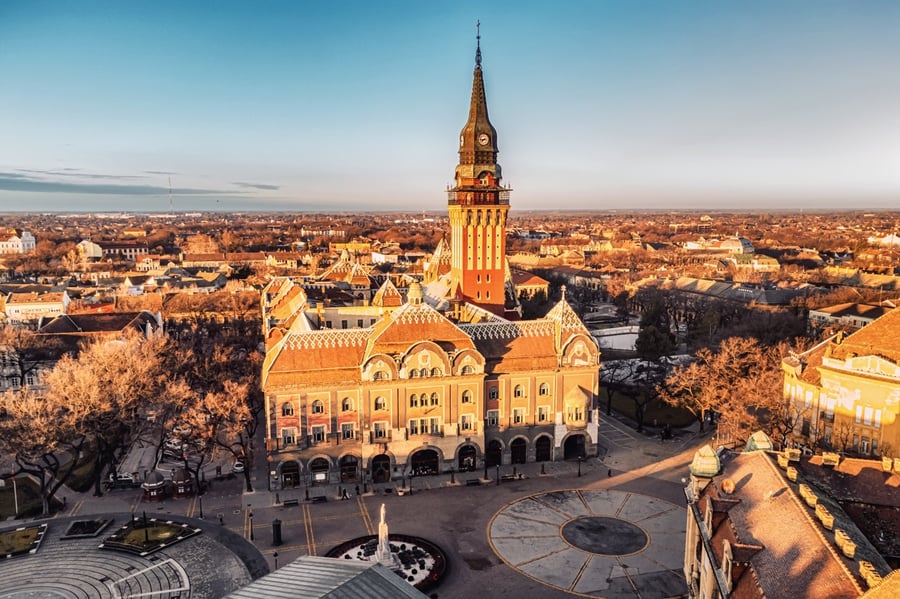 Secesní městečko Subotica