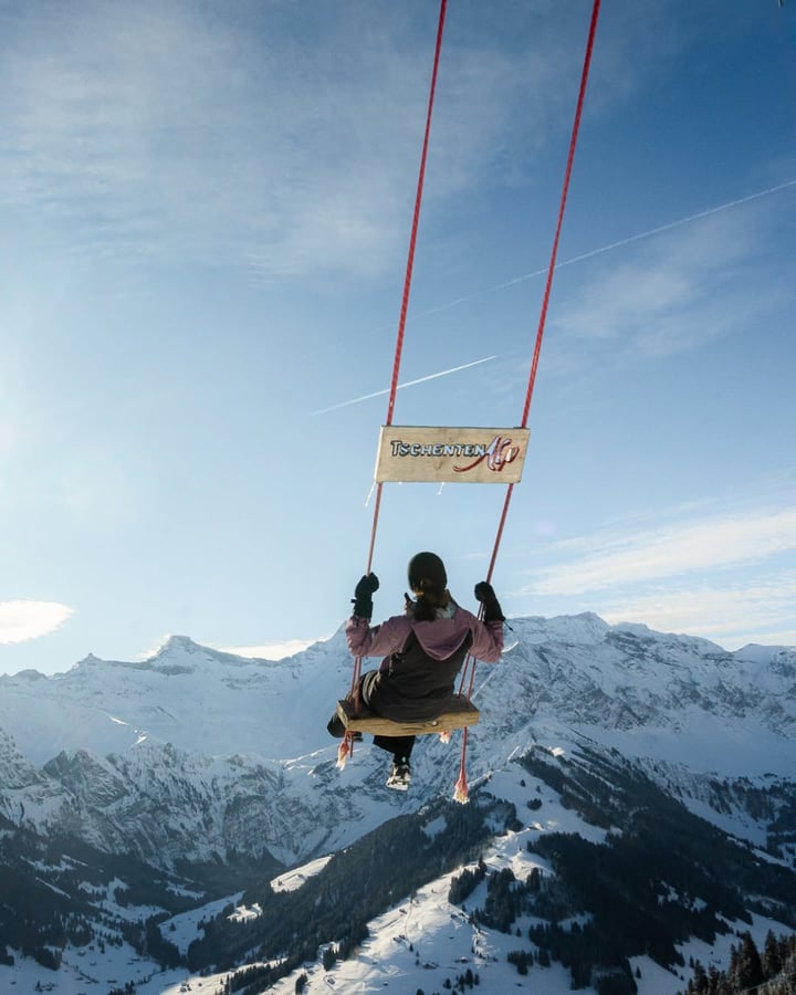 Riesenschaukel Tschentenalp