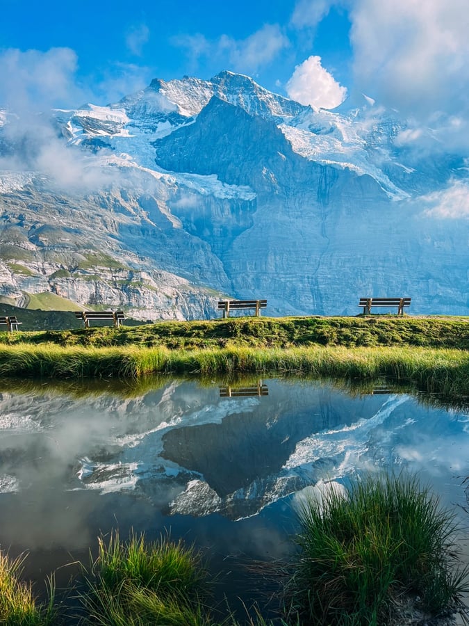 Jezírko pod Jungfrau