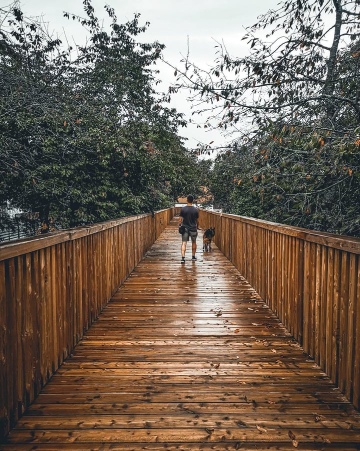 Vyhlídková lávka obůrka Lány