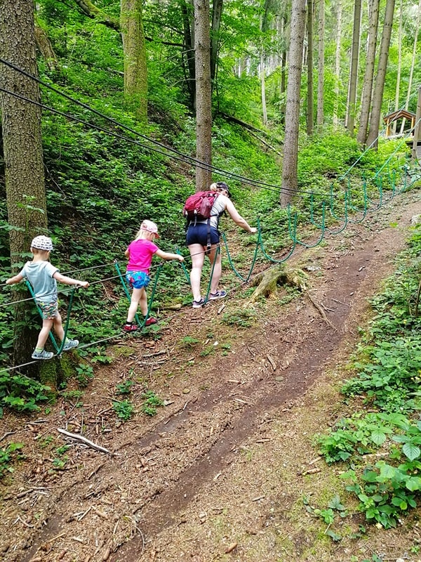 Březová nad Svitavou - Lanový park pod rozhlednou