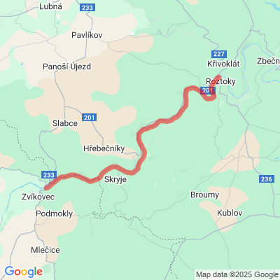 Berounka: Zvíkovec - Roztoky u Křivoklátu