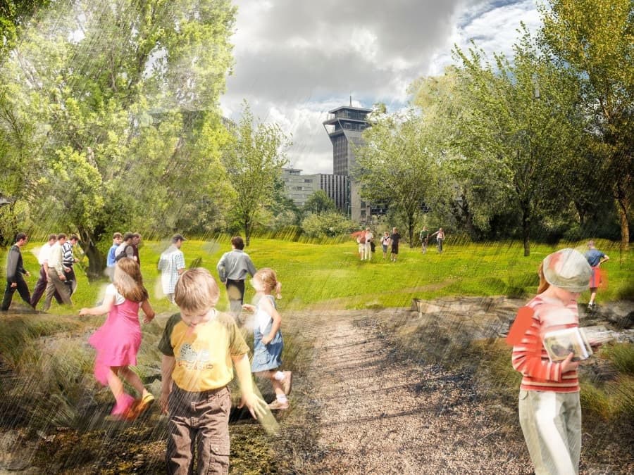 Založení nového parku Kapslovna (pod Vrchem sv. Kříže)
