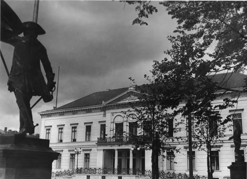 View of the Ministry for Public Enlightenment and Propaganda