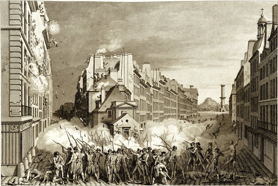 Shooting in the Faubourg Saint-Antoine during the Réveillon Riots
