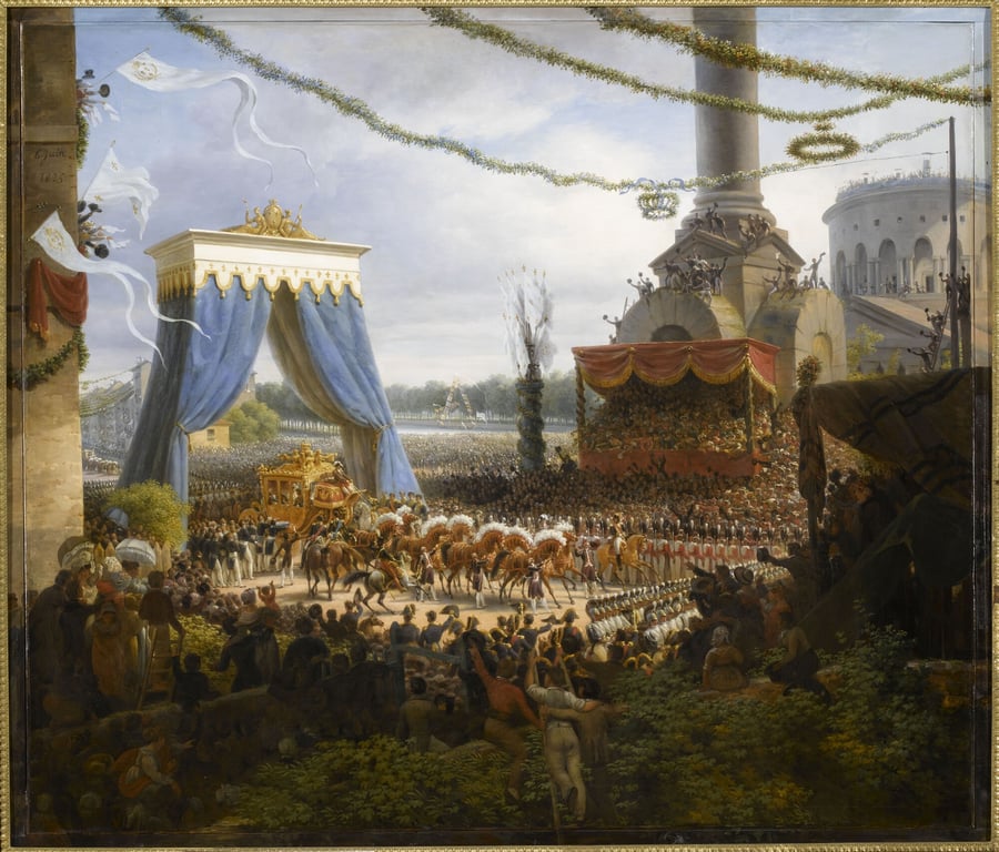 Entry of Charles X into Paris at the Gate of la Villette, after his Coronation