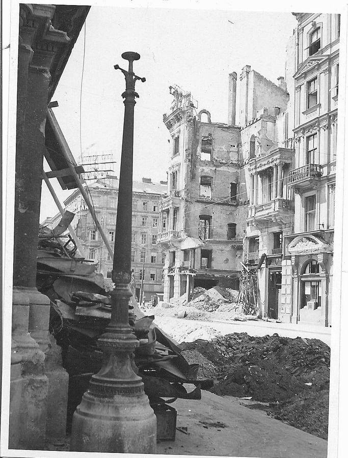 Kärtnerstrasse with Bombing Damage Received during WWII