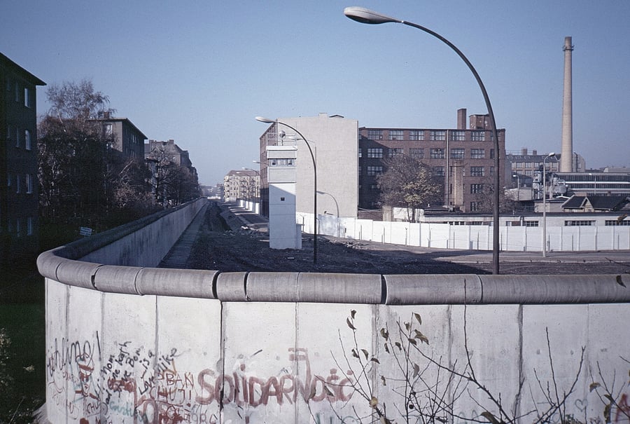 Berlin Wall in Heidelberger Straße, corner Bouchéstraße