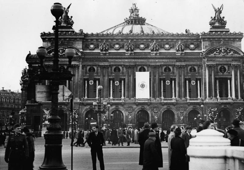 The Opera Garnier with Swastika Flags, During the Nazi Occupation