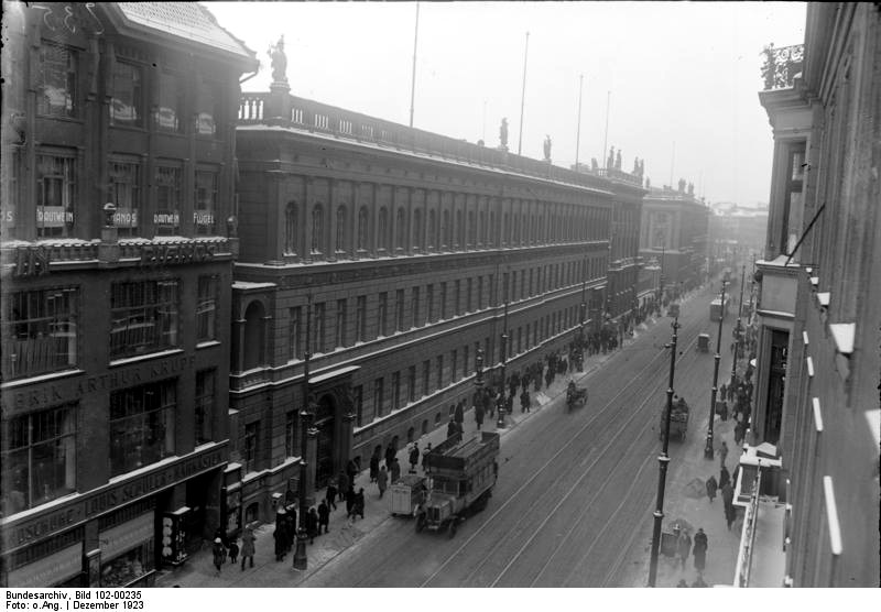 Leipziger Straße 5, War Department, 1923