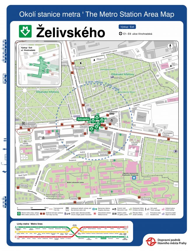 Želivského, stanice metra A a autobusový terminál