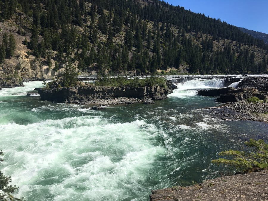 Kootenai Falls Suspension Bridge MT