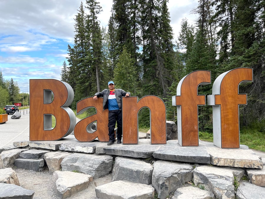 Banff Town Sign AB