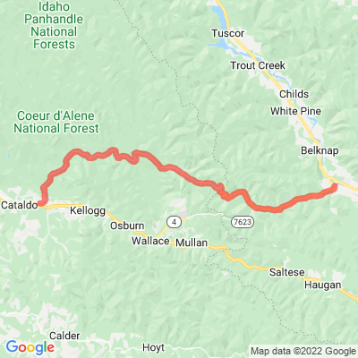 ID Coeur D'Alene River Rd | Thompson Pass | Prichard Creek