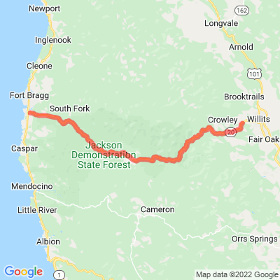 CA 20 - Fort Bragg - Willits Road