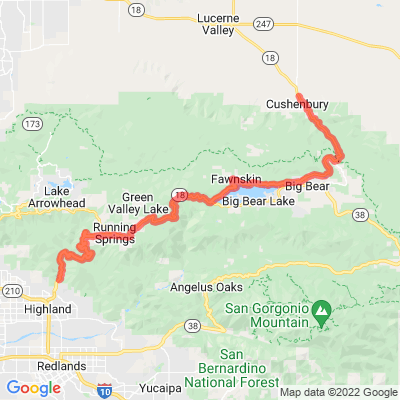 CA 18 | CA 38 Rim of the World Scenic Byway