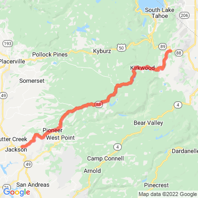 CA 88 Carson Pass Highway