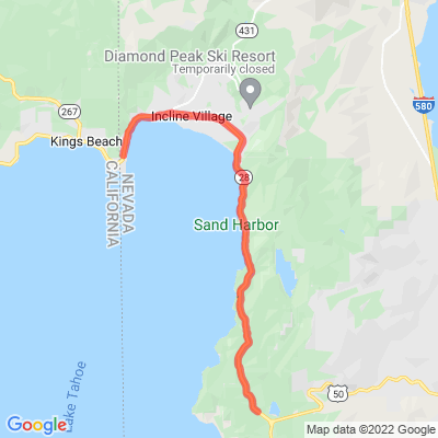 NV 28 Lake Tahoe Eastshore Drive