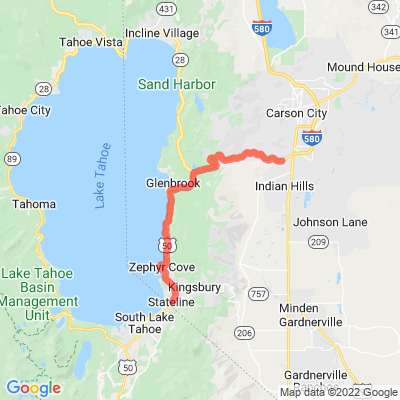 NV 50 Lake Tahoe Eastshore Drive