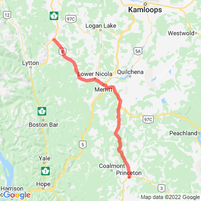 BC 5A | BC 8 | Princeton to Spences Bridge