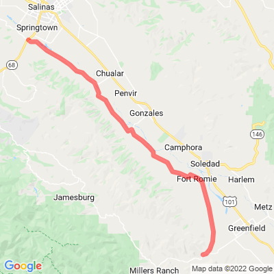 CA Salinas River Rd | Arroyo Seco Rd