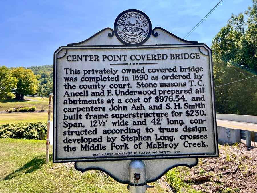 Center Point Covered Bridge WV